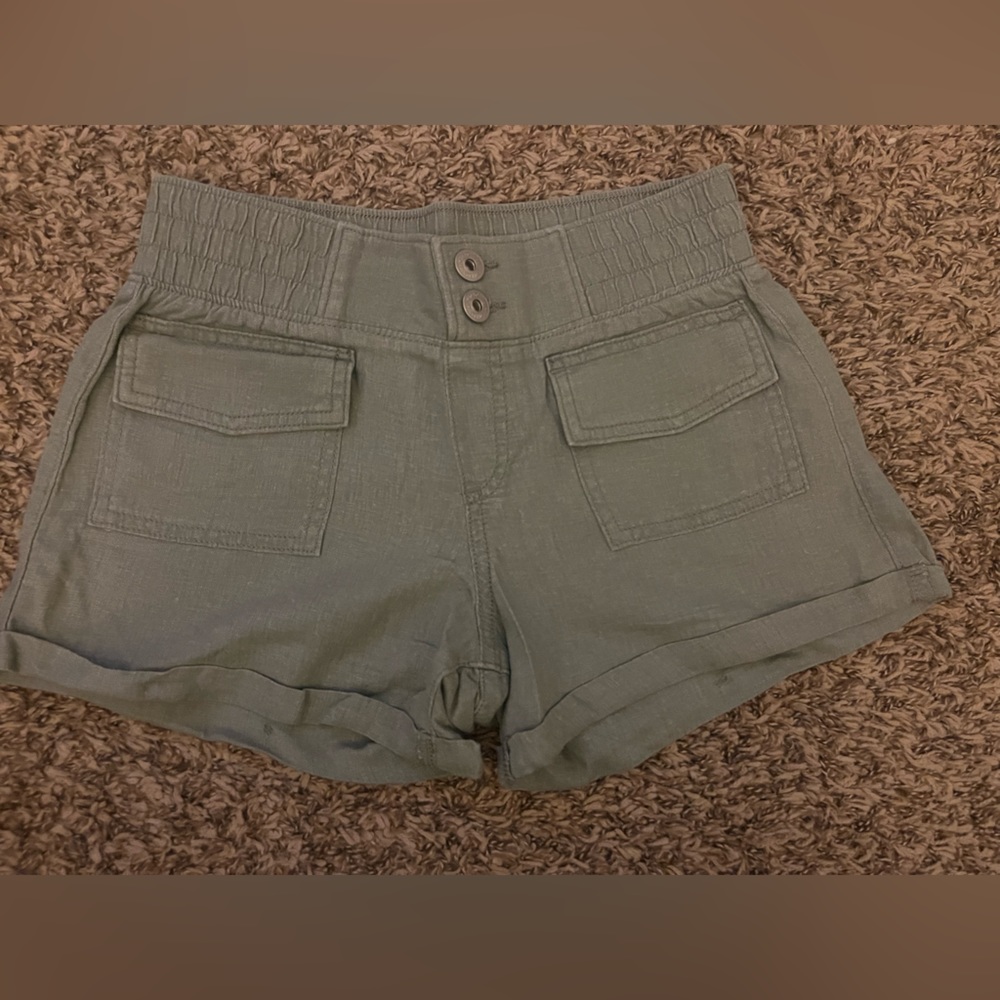 Abercrombie girls linen shorts size 11/12